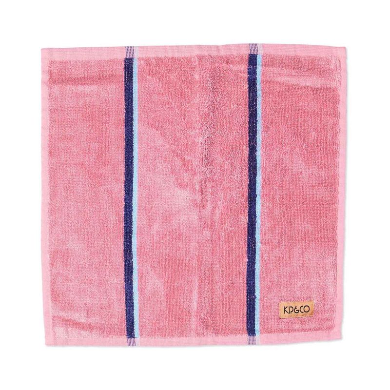 Kip&Co Blushing Stripe Bamboo Terry Face Washer image number 0